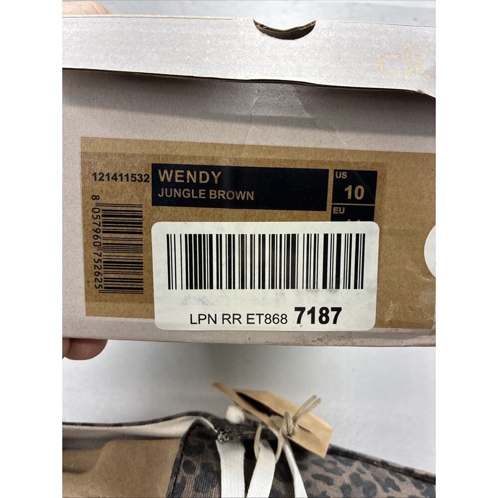 New Women's 10 Hey Dude Wendy Jungle Brown 121411532 NEW With Box Animal Print - Picture 6 of 6